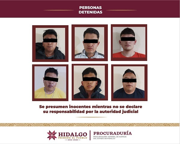 Mediante un cateo en Pachuca de Soto, la PGJEH desarticuló un centro de narcomenudeo y detuvo a seis personas