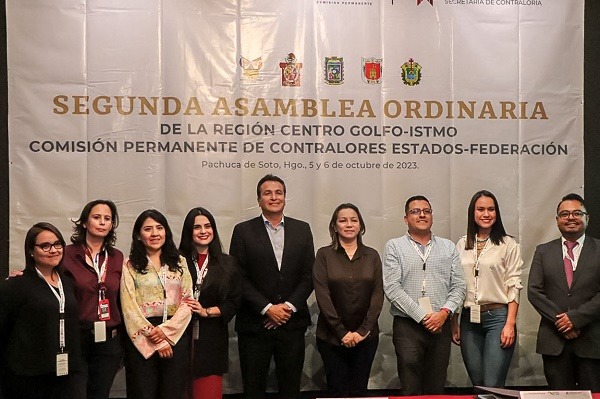 Recibe Hidalgo a contralores de la Región Centro Golfo-Istmo