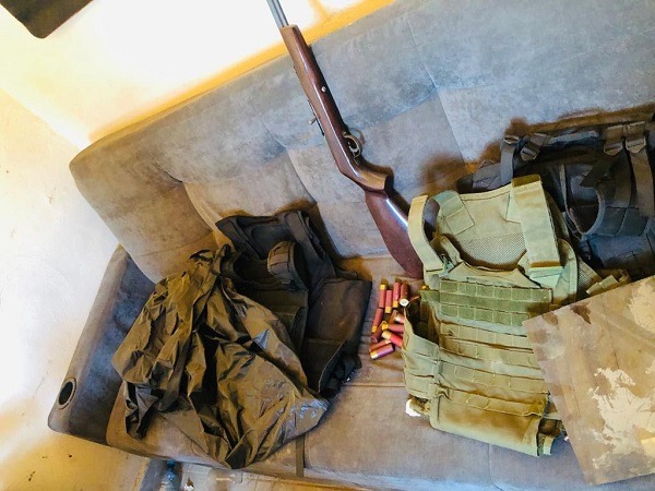 FGR asegura arma en un cateo realizado en el municipio de Singuilucan