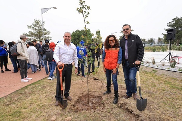 Alcaldía de Pachuca y Tecnológico de Monterrey reforestan con 200 árboles