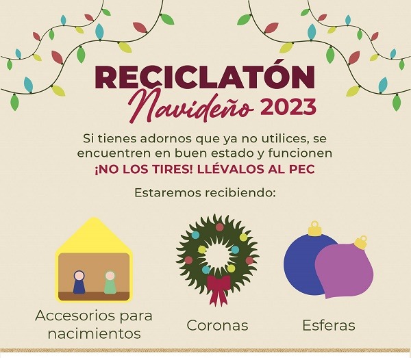 Lanzan el “Reciclatón Navideño 2023”