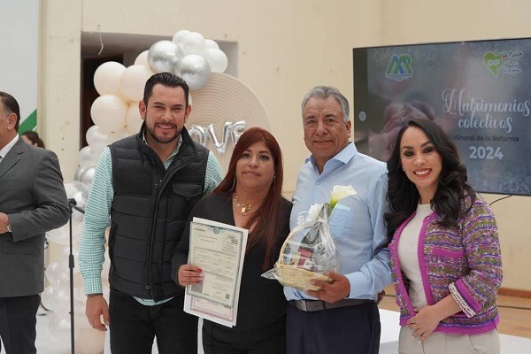 Israel Felix y Shadia Martínez encabezan matrimonios colectivos en Mineral de la Reforma
