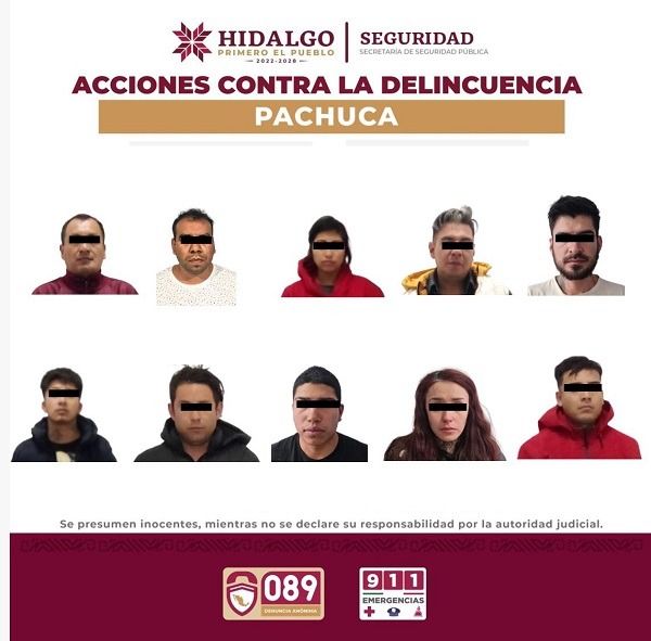 Desarticula SSPH a banda dedicada al robo de tiendas, el líder es un agente de la PGJEH