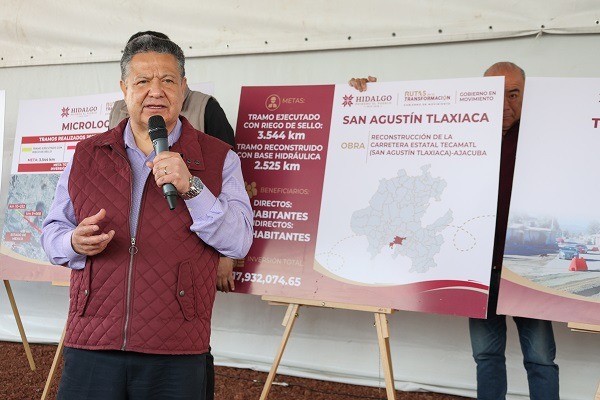 Recibe San Agustín Tlaxiaca más de 125 millones de pesos en infraestructura pública