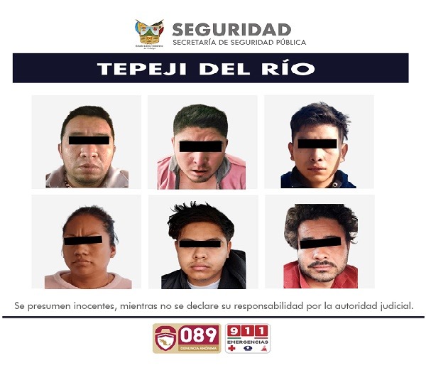 SSPH captura a banda dedicada al robo de transporte de carga en Tepeji