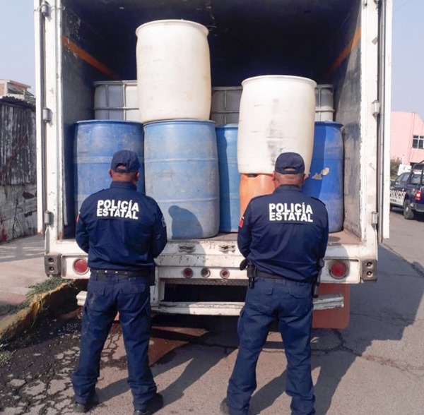 SSPH asegura 4 mil litros de hidrocarburo y recupera vehículo con reporte de robo