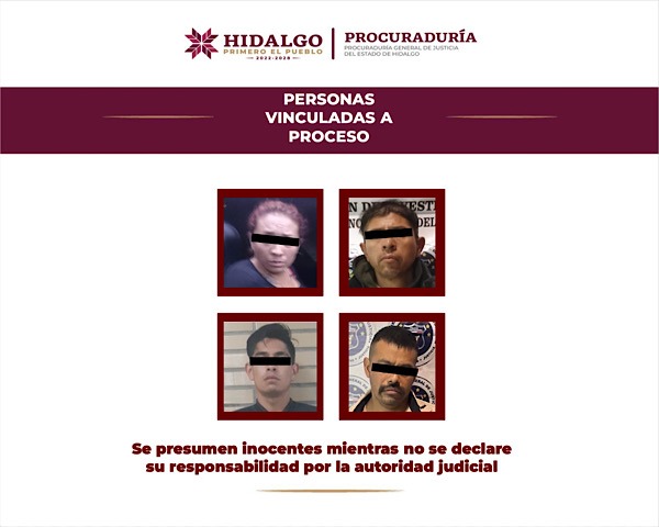 Vinculan a proceso a cuatro personas investigadas por feminicidio ocurrido en Mineral de la Reforma