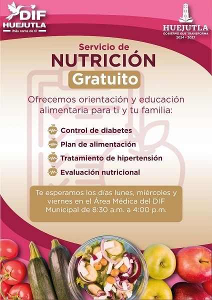 DIF Huejutla impulsa estrategias para promover la sana alimentación y la educación nutricional