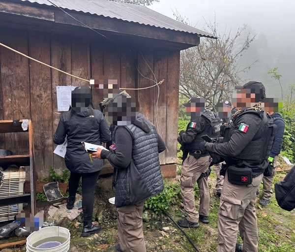 FGR asegura armas y un inmueble durante cateo en Tenango de Doria