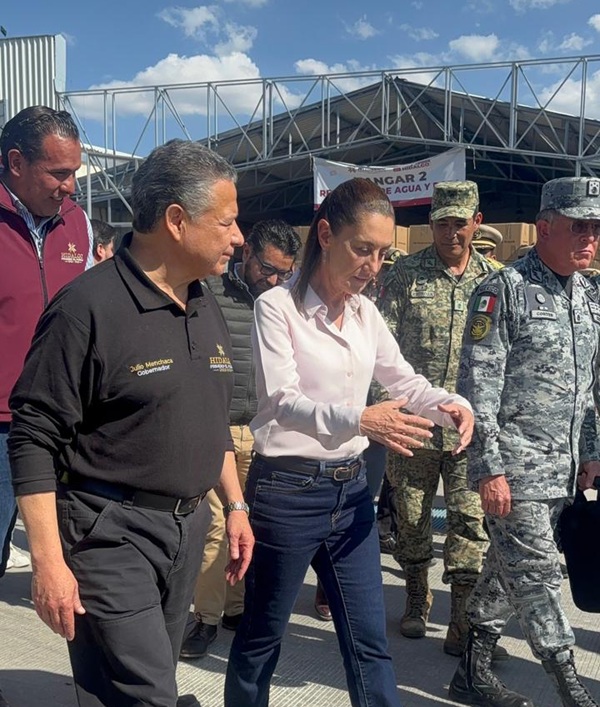 Sheinbaum y Menchaca coordinan atención a zonas afectadas