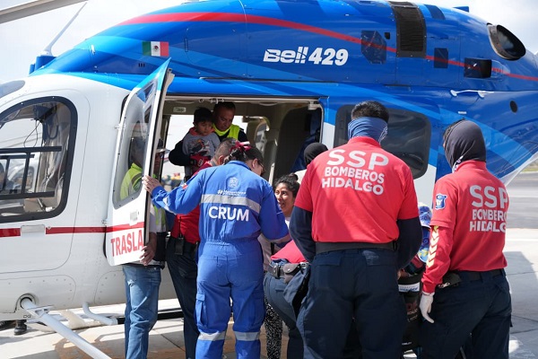 284 personas han sido trasladadas vía aérea para recibir atención durante emergencia por lluvias