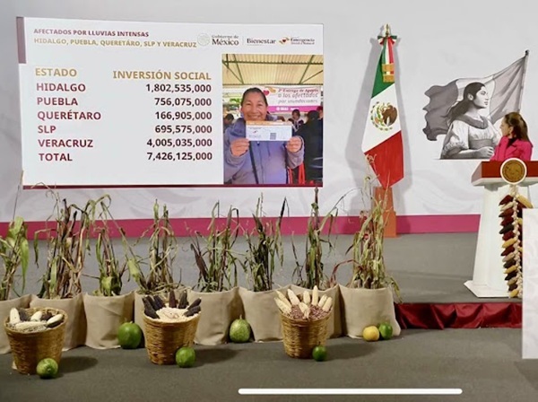 Comienza segunda entrega de apoyos a familias afectadas por las lluvias en Chapulhuacán