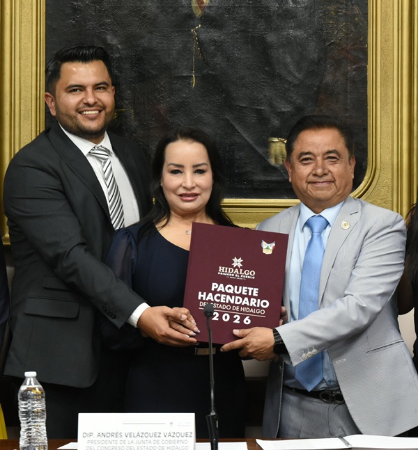 Poder Legislativo recibe el Paquete Hacendario 2026