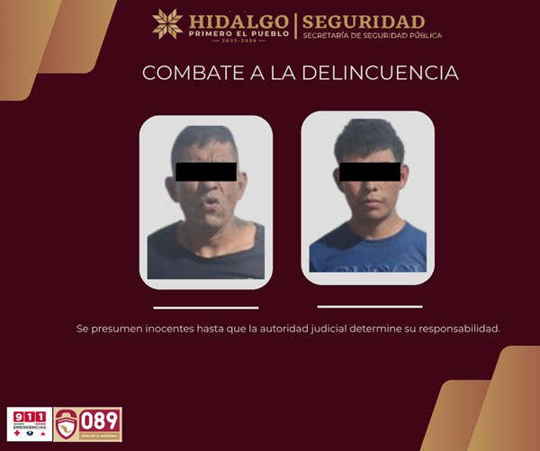 Caen dos sujetos por privación de la libertad en Emiliano Zapata