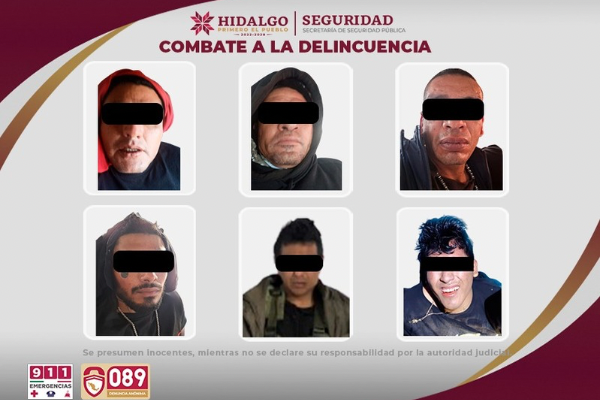 Detienen a los presuntos responsables de los hechos violentos registrados en Tula