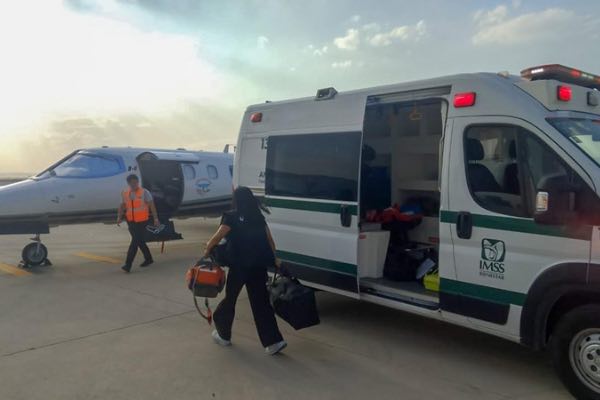 Hospital General IMSS Bienestar de Pachuca gestiona traslado a Galveston de menor con quemaduras graves