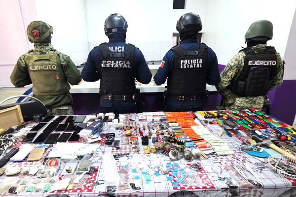 Operativo en el Cereso de Pachuca desarticula medios usados para extorsión y narcomenudeo