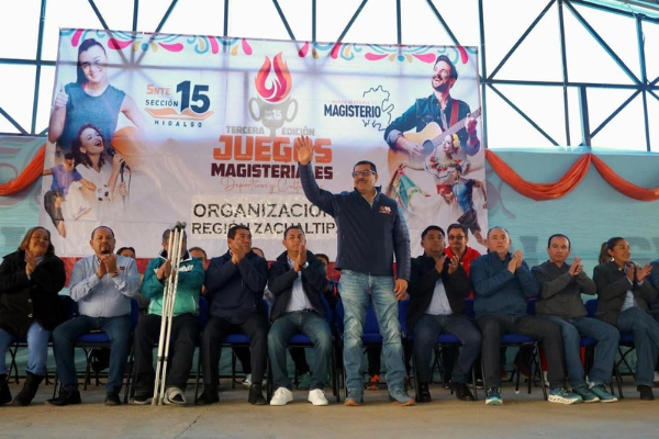 Sección XV del SNTE inaugura la tercera edición de los juegos magisteriales en Hidalgo