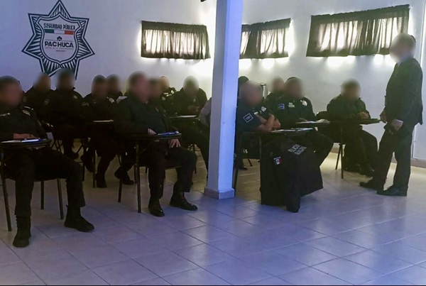 FGR lleva a cabo capacitación para primeros respondientes a elementos de la Secretaría de Seguridad de Pachuca
