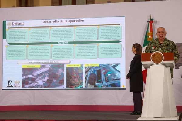 Reunión de “El Mencho” con pareja sentimental permitió localizarlo: Defensa