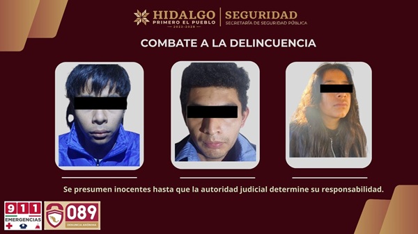 SSPH desmantela tres puntos de venta de droga y frena operación delictiva en Calnali