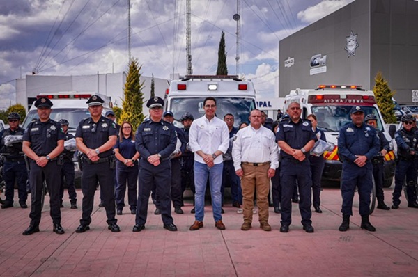 Jorge Reyes fortalece la atención de emergencias en Pachuca con tres ambulancias