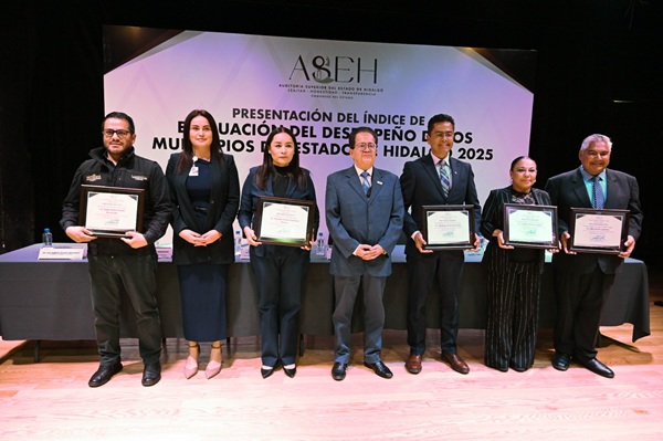Destacan cinco ayuntamientos hidalguenses por fortalecer la transparencia y el desempeño