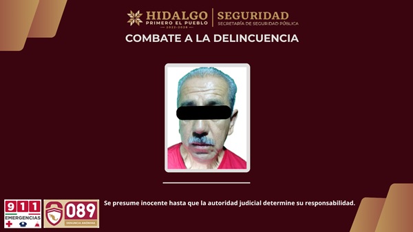 Cae narcomenudista en Tenango de Doria, le aseguran mas de mil 100 dosis de drogas