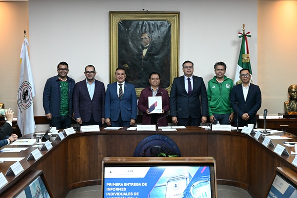 Poder Legislativo recibe la primera entrega de los Informes Individuales de la Cuenta Pública 2025