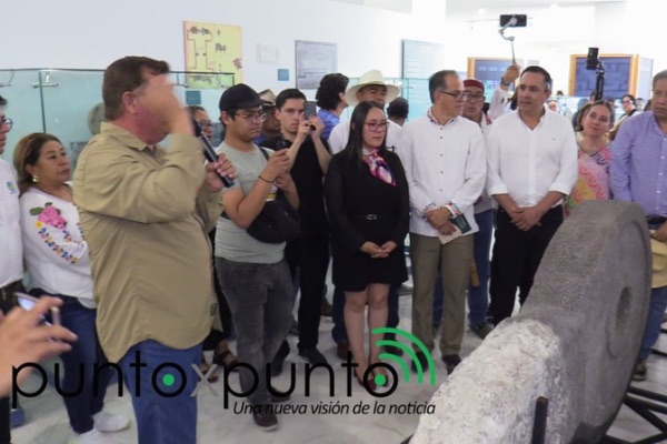 Regresa a exhibición histórico marcador de juego de pelota hallado en Atotonilco de Tula