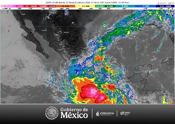 Alerta por tormenta tropical Boris: se localiza frente a Guerrero y provoca lluvias en al menos 15 estados