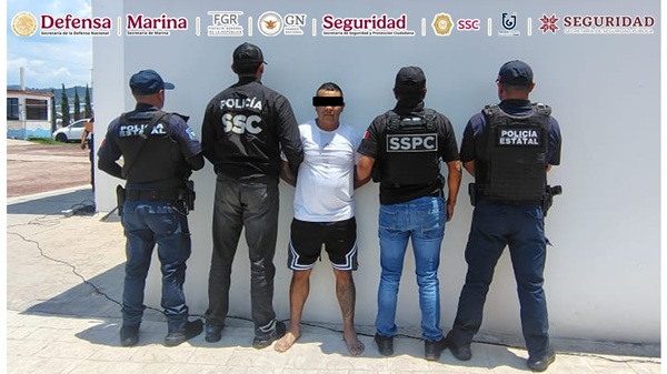 Mediante coordinación federal y estatal, capturan en Hidalgo a “El Virus” considerado objetivo prioritario de CDMX