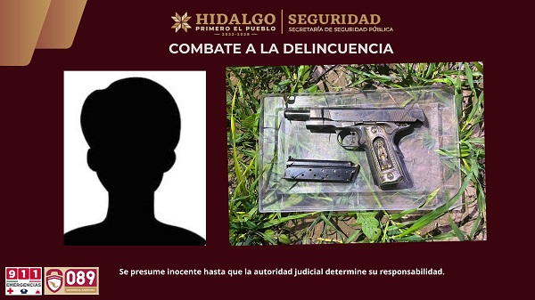 Tras persecución, SSPH detiene a presunto homicida