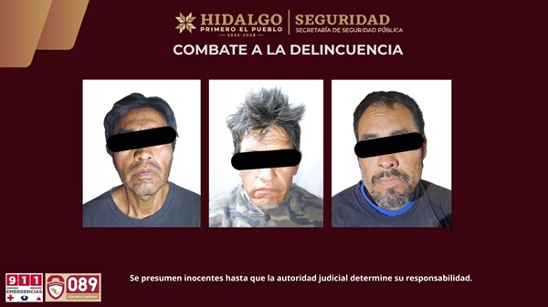 Tras dos cateos, SSPH desactiva dos centros de venta de droga en Actopan, hay 3 detenidos