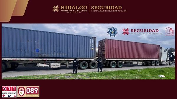 Respuesta inmediata de la SSPH permite recuperar 64 toneladas de vino robadas en carretera federal