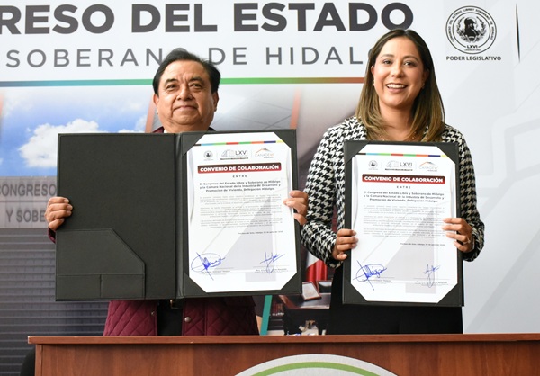 Congreso de Hidalgo y Canadevi firman convenio para fortalecer la agenda legislativa en materia de vivienda