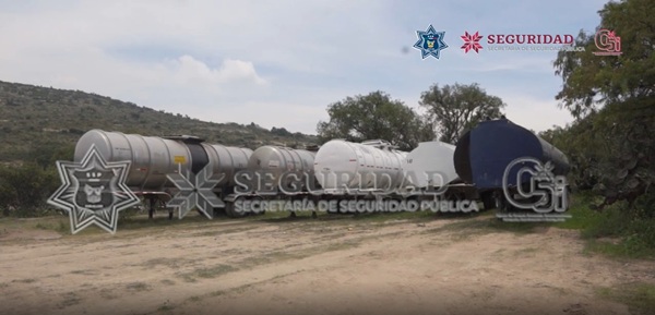 Aseguran 80 mil litros de combustible ilegal en Atotonilco de Tula