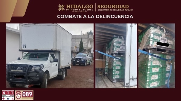 Respuesta inmediata de la SSPH frustra robo en la México-Tuxpan; recupera unidad y carga