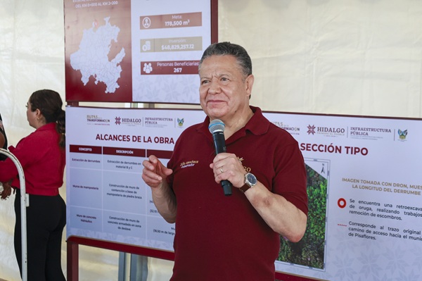 Julio Menchaca arranca las Rutas de la Reconstrucción en la Sierra Gorda hidalguense