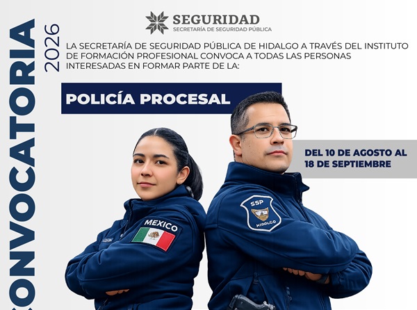 SSPH lanza Segunda Convocatoria 2026 para Policía Penitenciario y Procesal