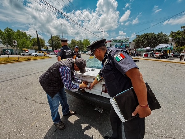 Mantiene la capital hidalguense revisiones continuas a colectivas y taxis con Transporte Seguro