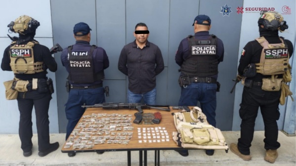 Detiene SSPH a presunto generador de violencia en Tula; le aseguran arma y droga