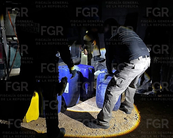Asegura FGR más de 7 mil litros de hidrocarburo durante cateos en Tlahuelilpan