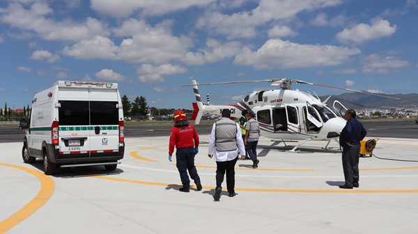 Trasladan vía aérea desde Pachuca un corazón destinado a paciente en Ciudad de México