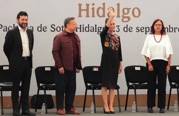 “En Hidalgo tiene un ejército de mujeres y hombres con gran disposición”, afirma Menchaca a Sheinbaum