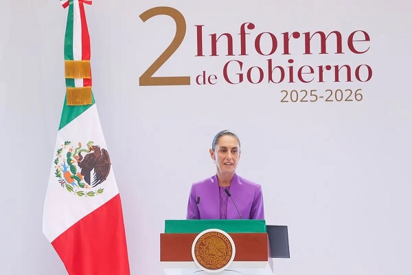 Sheinbaum destaca reducción de homicidios, austeridad y defensa de la soberanía en su Segundo Informe de Gobierno