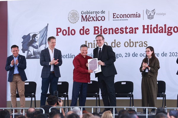 Julio Menchaca y Gobierno de México consolidan el futuro industrial de Hidalgo con arranque del Polo de Bienestar en Zapotlán