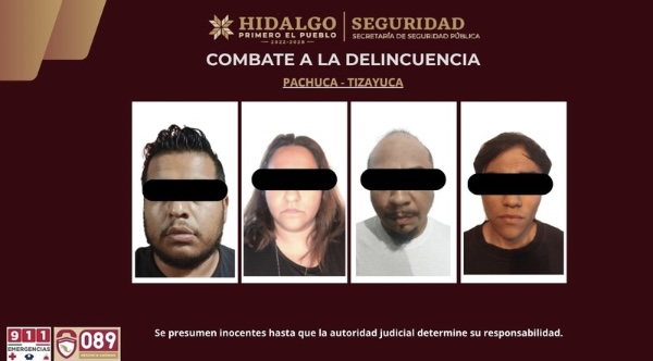 Golpe al narcomenudeo: SSPH desarticula presuntos puntos de venta de droga, detienen a 4
