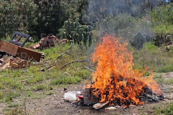 FGR incinera más de nueve kilos de narcóticos y destruye mil 186 objetos del delito en Hidalgo