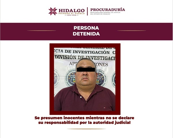 Detienen en Tula a “El Perico”, considerado objetivo prioritario
